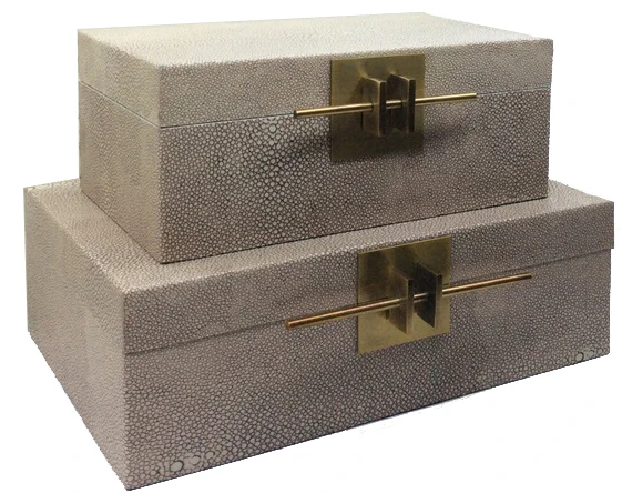 

A-381leather Home Decor Luxury Ornament Home Wood Jewelry Boxes Organizer Jewelri Gift Wood Decor Product Box