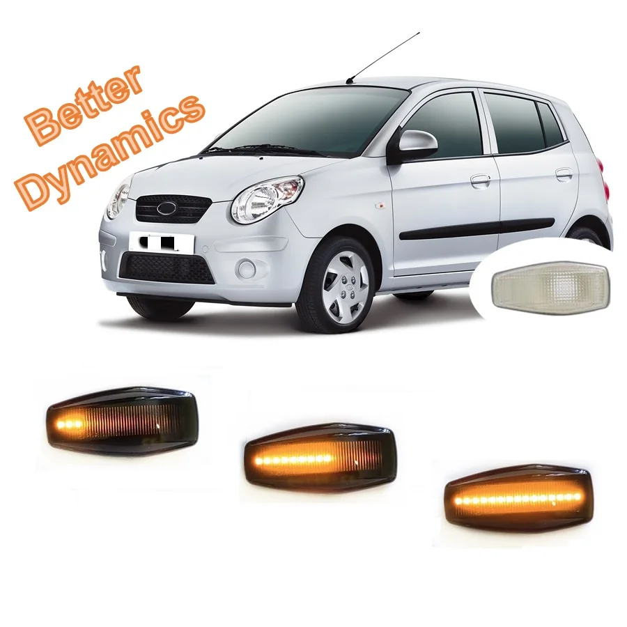 Для KIA Picanto Morning BA 2004 2005 2006 2007 2008 20009 2010 2011 последовательный индикатор динамический