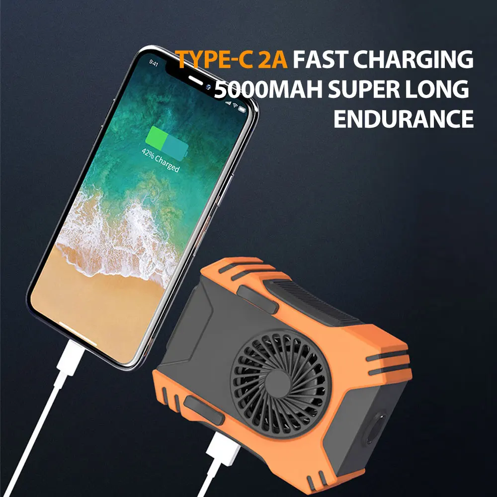 

Hanging Neck Fans Waist Fan Mini Portable Folding USB Fans Portable Handheld Traval Fan Multi Function Home Office Accessories