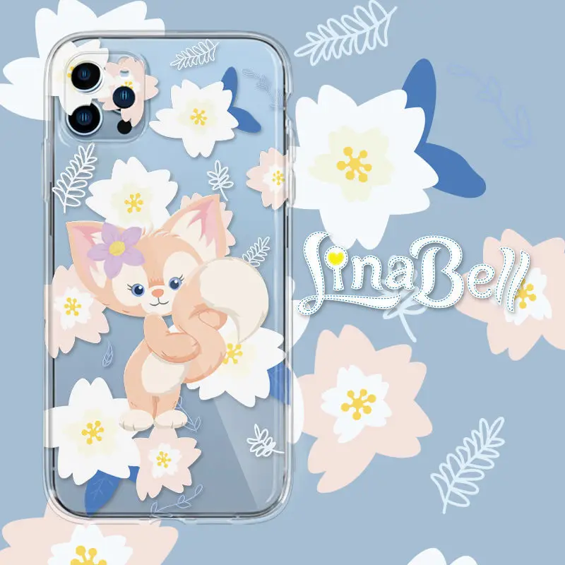 

The Duffy Family Disney LinaBell Transparent Phone Cover for IPhone 15 14 Pro Max12 13Soft 11 XR Mini X SE2 6s 8 XS TPU 7 Plus