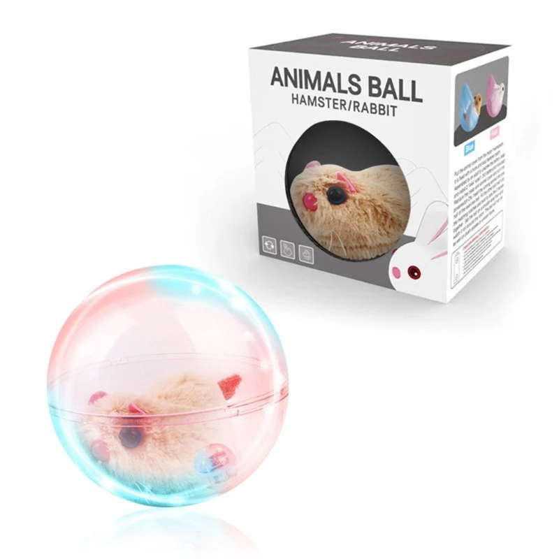 

Electronic Pet Toy Hamster Ball For Cats Dog Toy For Aggressive Chewers Hamster Electric Toy Interactive for Cat Toy