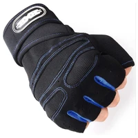 wristband half finger gloves wristband training fitness sports outdoor riding non slip shockproof half finger gloves lengthened