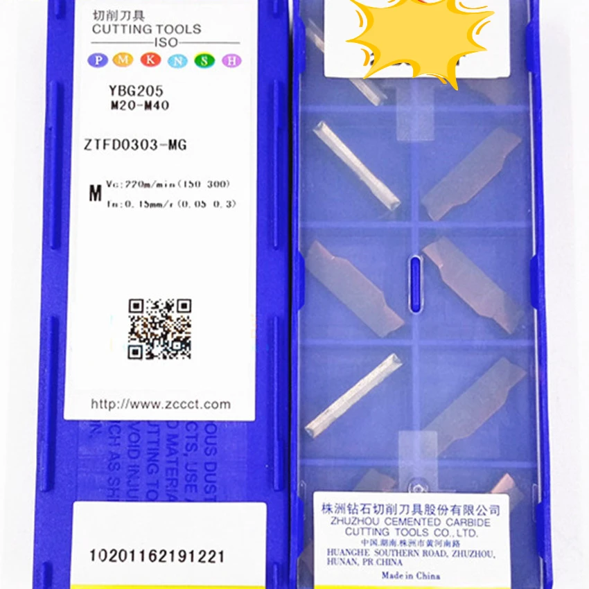 

ZC-CT ZTBD02002-MM / ZTFD0303-MG / ZTGD0404-MG / ZTHD0504-MG / ZTKD0608-MM / ZTLD0808-MM YBG205 CNC carbide inserts 10PCS/BOX