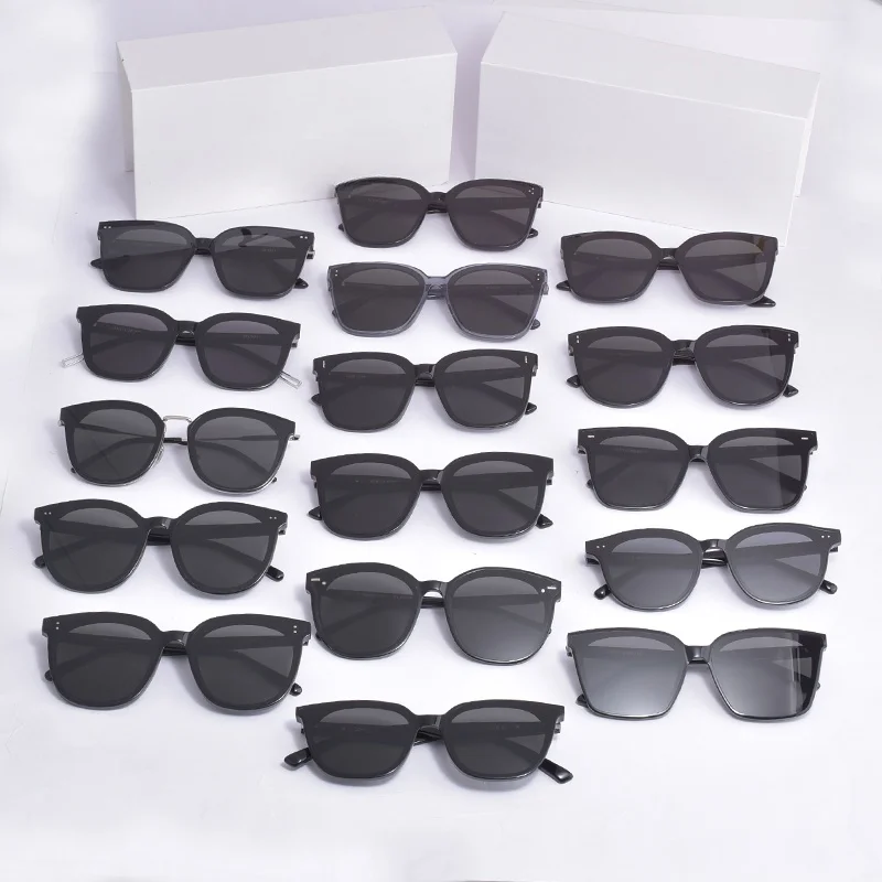 

South Korea New Fashion Sunglasses Women Men Sun Glasses GM Acetate Square Polarizing UV400 Lenses Glasses Frame For Women