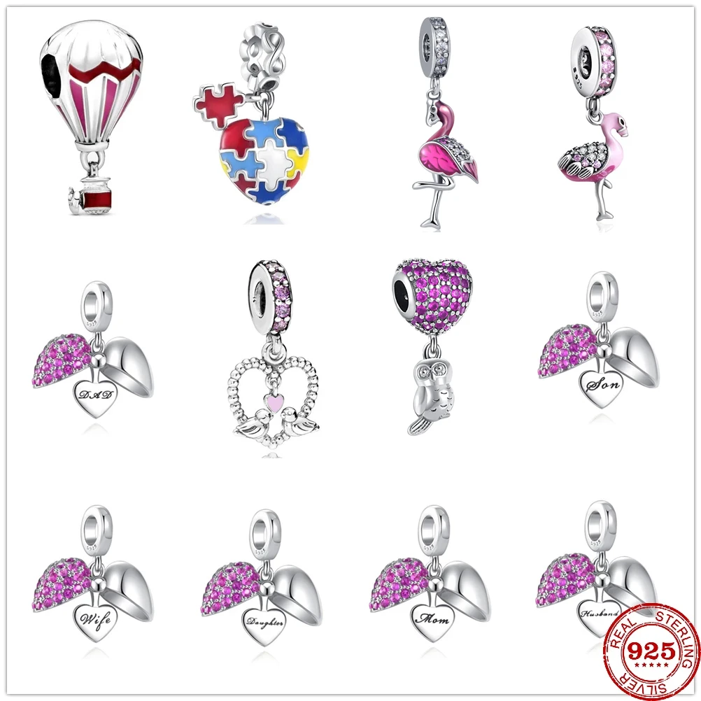 Браслет Pandora из серебра 925 пробы с фиолетовым Цирконом