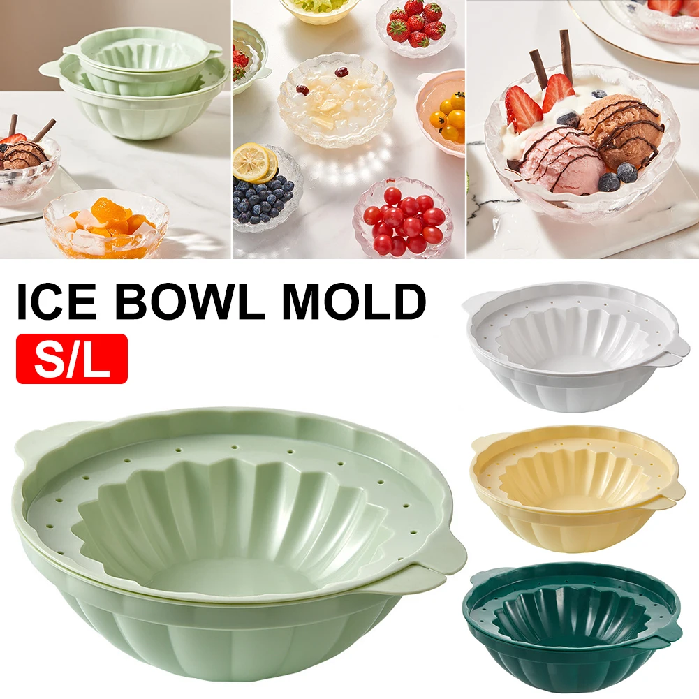 

Ice Bowl Maker Mold Food-grade Bowl Mold Innovative Ice Cream Freeze Container Reusable DIY Crystal Ice Bowl For Dessert Fruit