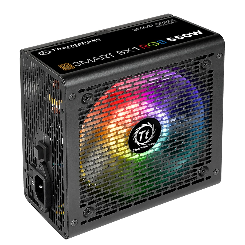 

Блок питания Thermaltake Smart BX1 RGB 550 Вт/650 Вт (80PLUS Бронзовый/RGB256 цветной вентилятор/несколько режимов освещения), Новинка