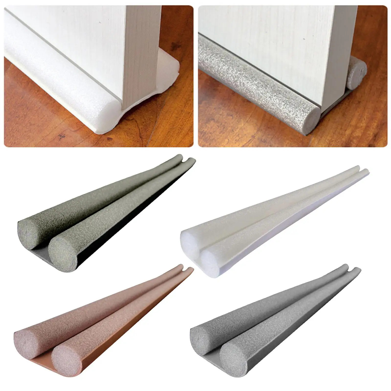 

Door Draft Stopper Cold Air Stopper Noise Light Odor Reduction Draught Excluder Under Door Seal