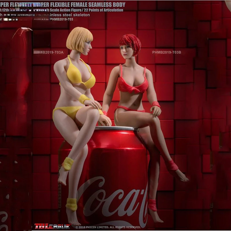 Женская экшн-фигурка в наличии TBLeague Phicen 1/12 T03A T03B T02A T02B бесшовная фигурка тела с