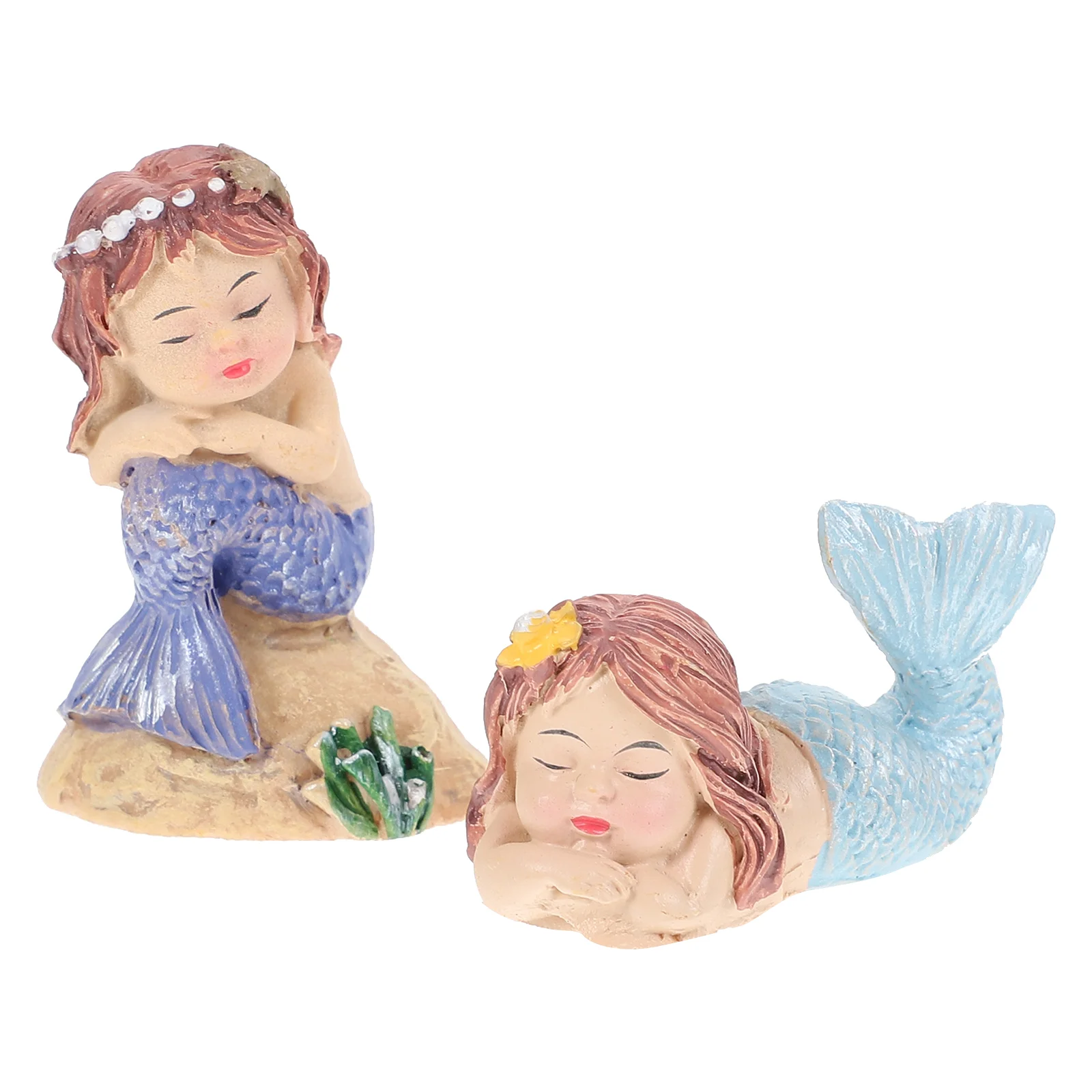 

Mermaid Aquariumdecor Tank Statue Decoration Ornament Figurines Fairy Resin Figurine Craft Little Accessories Crafts Mini