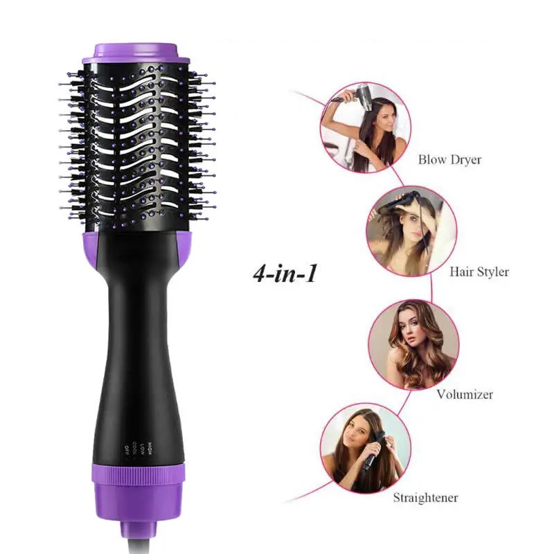 

Hair Dryer Hot Air Brush Styler and Volumizer Hair Straightener Curler Comb Roller Multi-Function Electric Ion Blow Dryer Brush