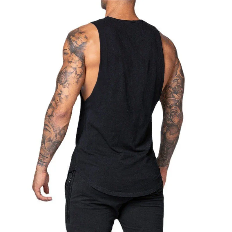 Майка мужская без рукавов для бега бодибилдинга тренировок