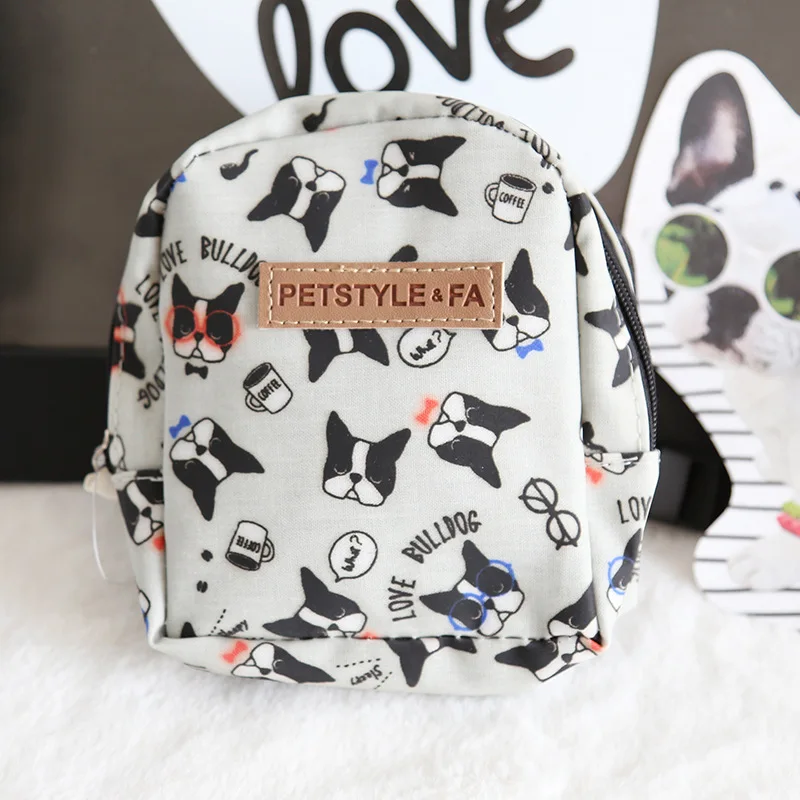 Dog Backpack French Bulldog Terrier Print Pet Harness Leashes Set Small Animal Chest Rope Leading Product Chihuahua |