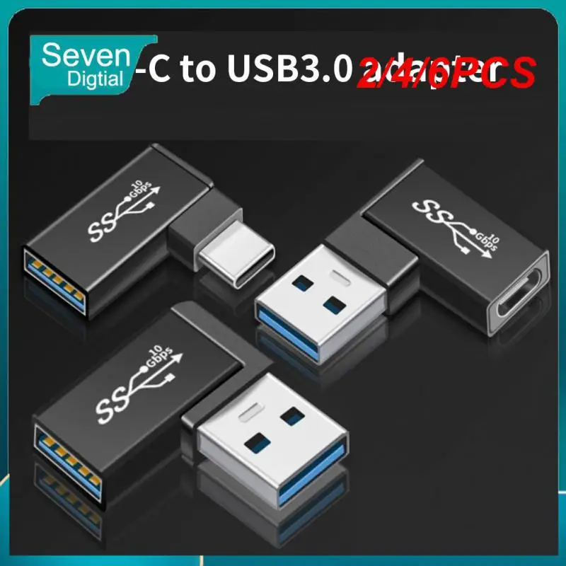 

2/4/6PCS For Samsung Macbook Usbc Connector For Usb C Otg Connector Fast Charging Type C To Usb 3.0 Otg Adapter Portable