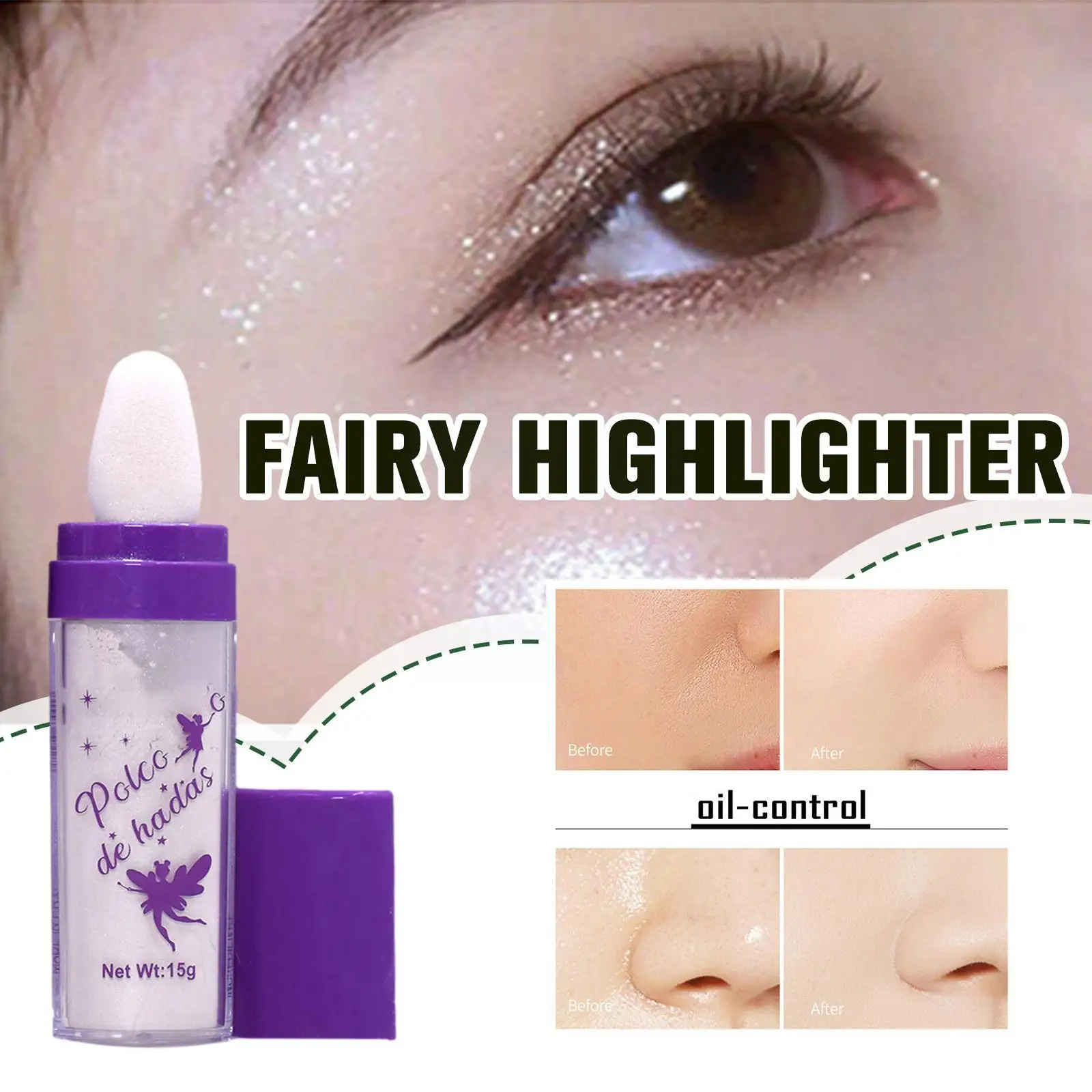 Волшебная пудра с светильник том для лица и тела яркие натуральные трехмерные