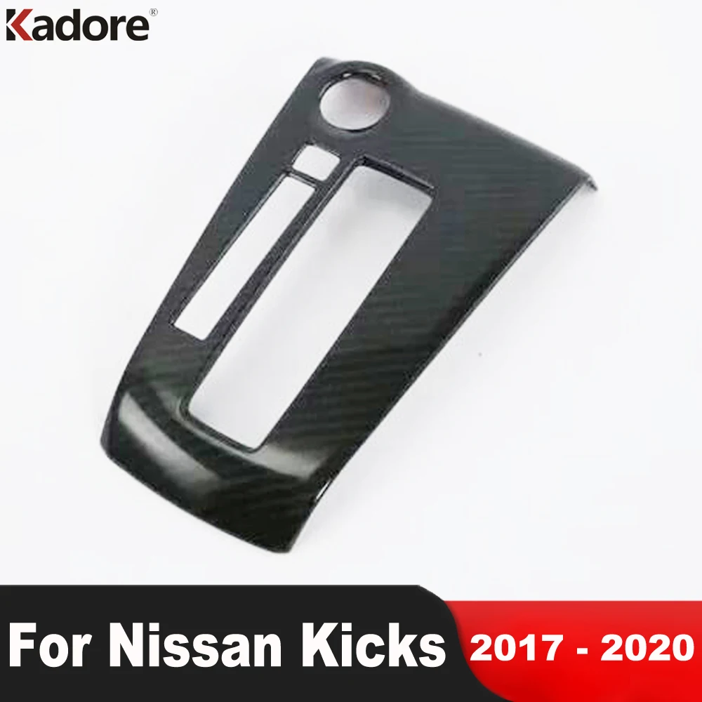 

Автомобильная консоль, коробка переключения передач, Накладка для Nissan Kicks 2017 2018 2019 2020, украшение из углеродного волокна, аксессуары для инте...