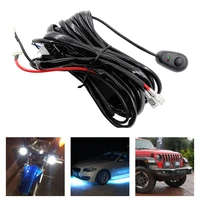 led light power relay kit harness fuse wiring 450w 12v 40a on off switch wire for car off road fog hid bars spot light work lamp