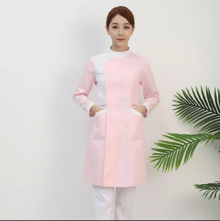 

Nurse Clothing Long-Sleeved Tthickening Medical Beauty Clothing Hospital Overalls