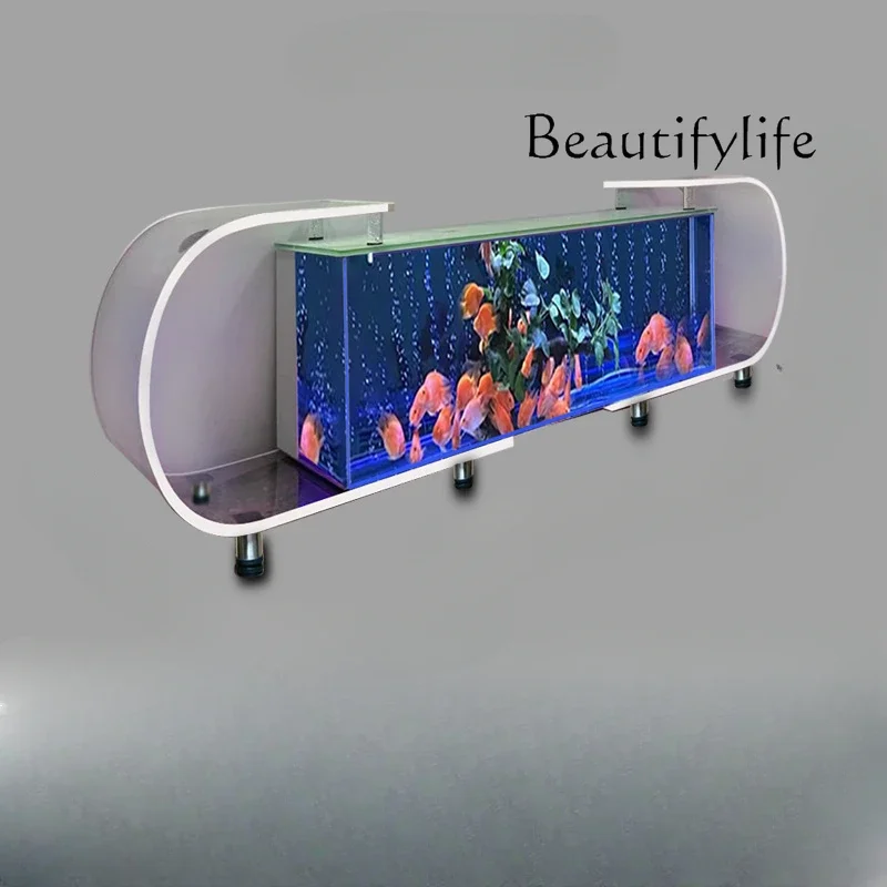 N ТВ-шкаф для аквариума домашний фон гостиной экологический супер белый большой