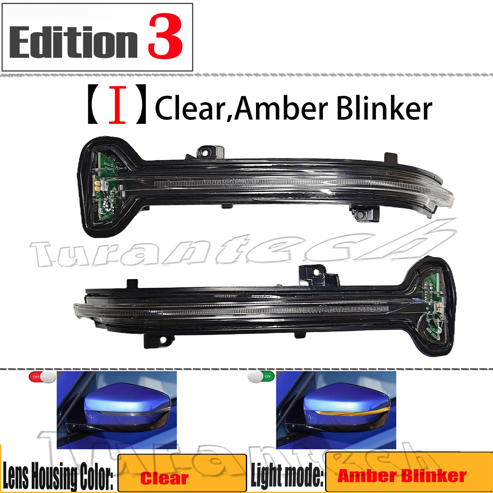 2 шт. указатель поворота для BMW серии 218i 220i 220d 220dx 218d 225d 228i 230i 230ix M235ix M240iX Янтарный