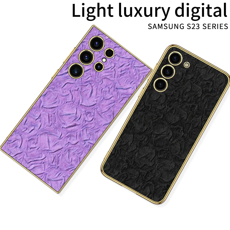 

Plating Fabric texture Case For Samsung Galaxy S23 Ultra S23 Plus S23 5G Phone Cover Shockproof Case