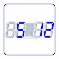 high quality led digital alarm mechanism mounted clock night light rectangle wall clock plastic desktop digital home decoration