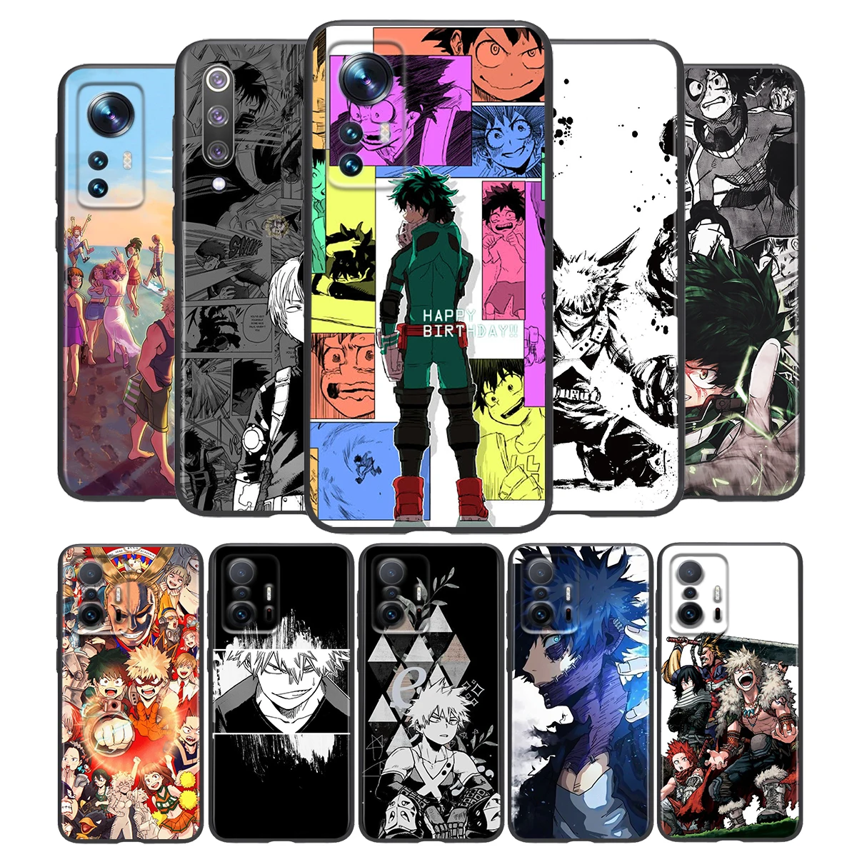 

Anime My Hero Academia Silicone Cover For Xiaomi Mi 12 11i 11T 11 10i 10T 10 9 9T SE Lite Pro Ultra HyperCharge Phone Case