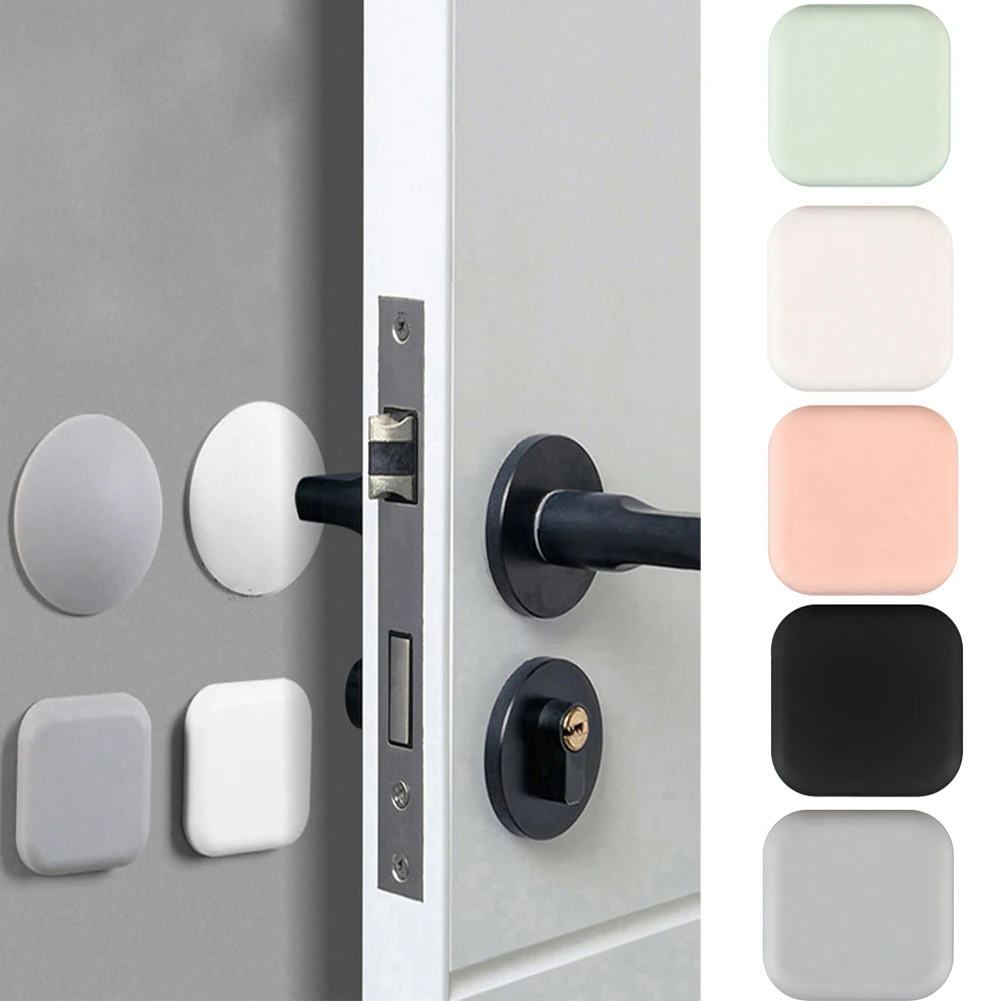 

1PCS Nordic Silicone Self Adhesive Door Stopper Wall Protectors Door Handle Bumpers Buffer Guard Stoppers Silencer Crash Pad