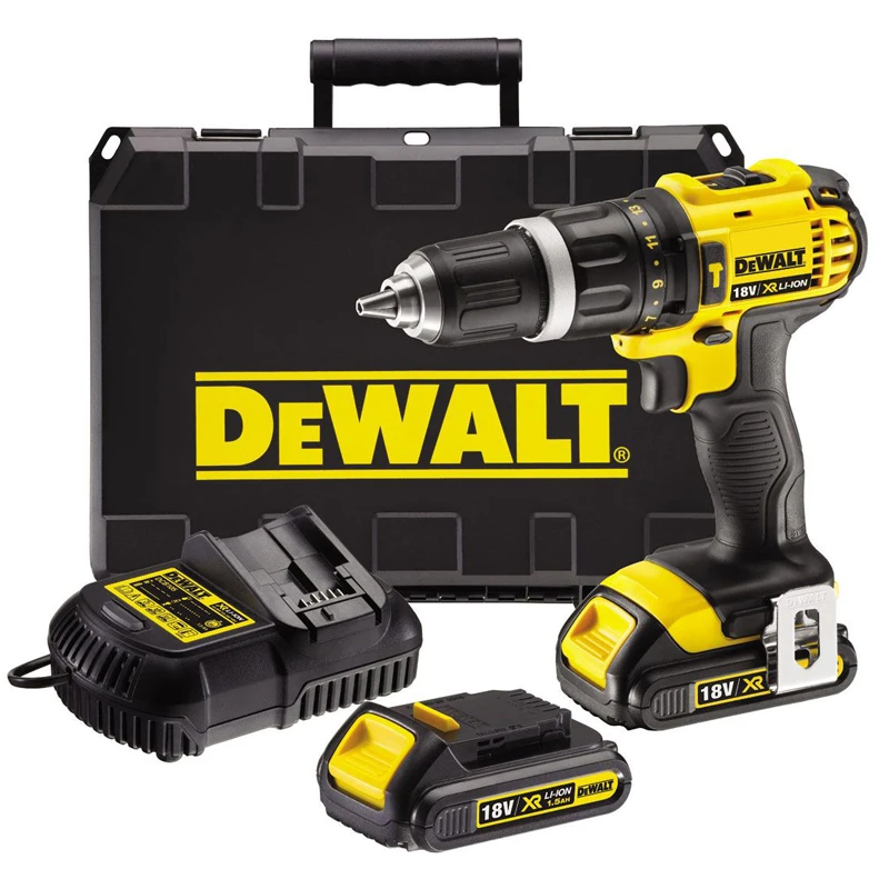 Дрель шуруповерт аккумуляторная DeWalt DCD785C2 (2 Li Ion батареи напряжение 18В 2 скорости
