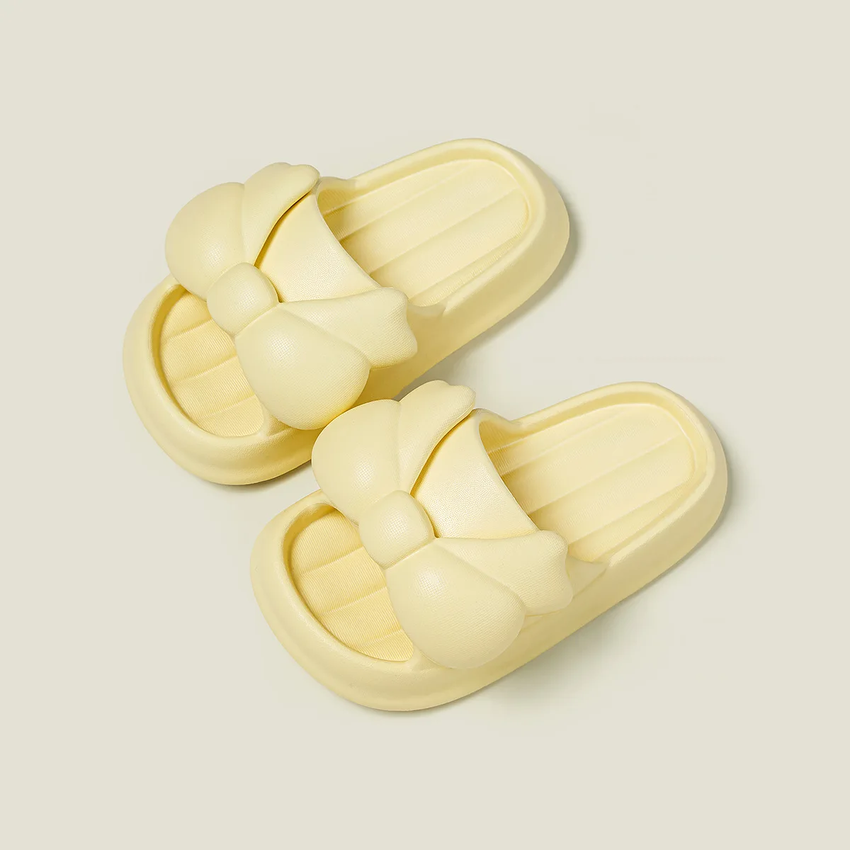 

Новинка 2023, тапочки принцессы с бантом для девочек, Нескользящие мягкие детские сандалии для ванной, домашняя обувь для детей