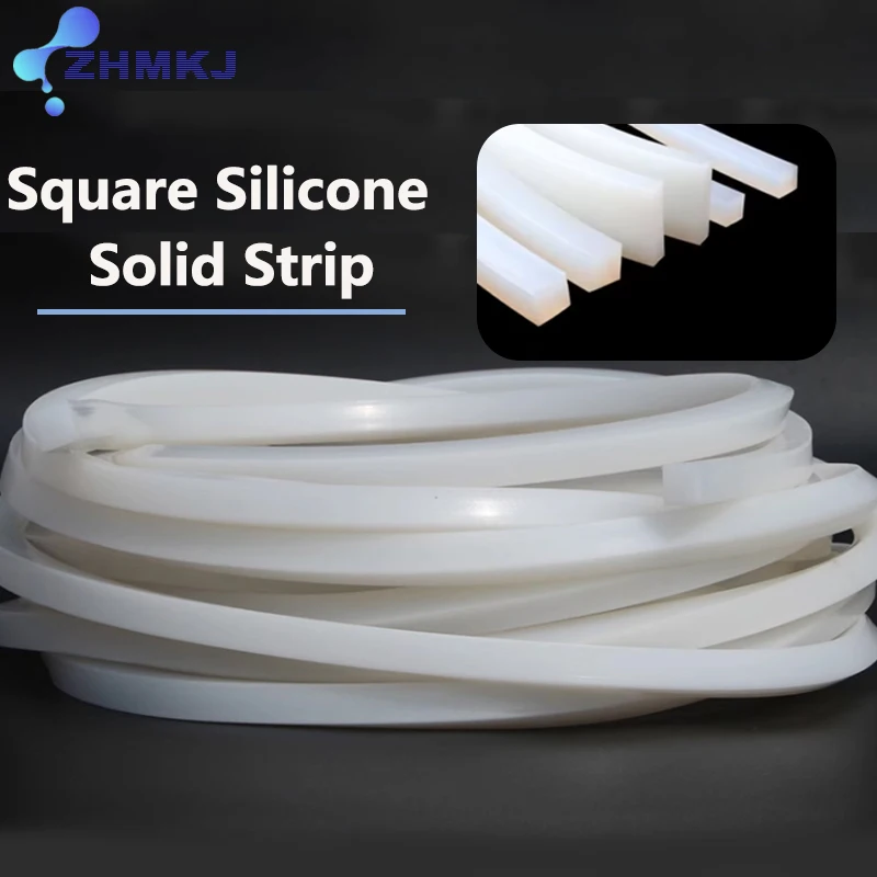 

Силиконовый уплотнитель квадратный белый 0.5-30 мм