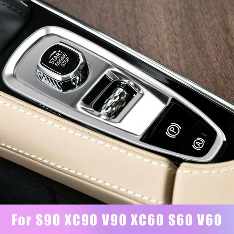 

Для Volvo Xc60 S90 Xc90 V90Cc V60 S60 кнопка включения и остановки двигателя крышка переключателя ручной тормоз декоративная панель наклейки отделка