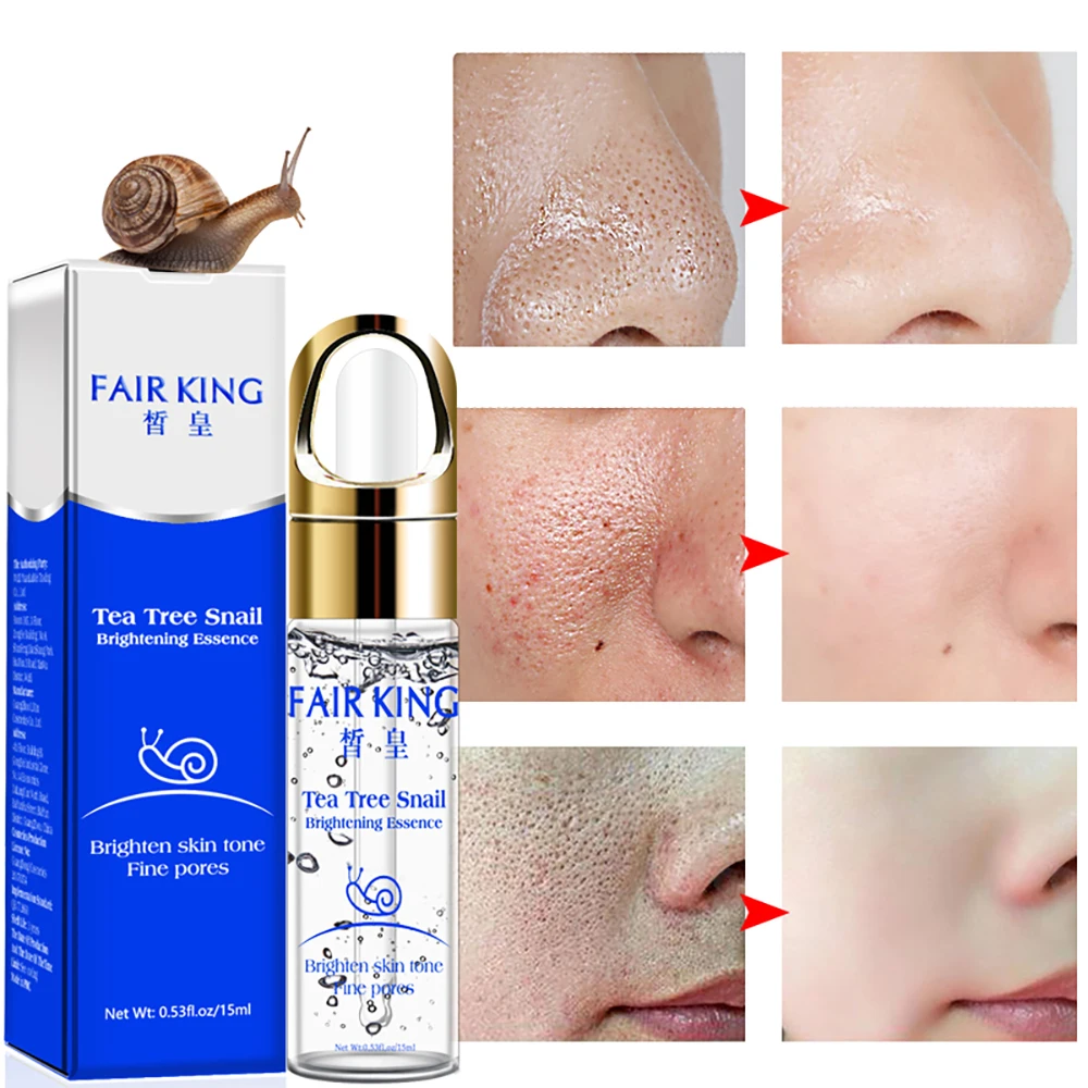 

Tea Tree Snail Brightening Essence Hyaluronic Acid Serum Moisturizing Firming Essence Anti-Aging Face Skin Care Repair TSLM1