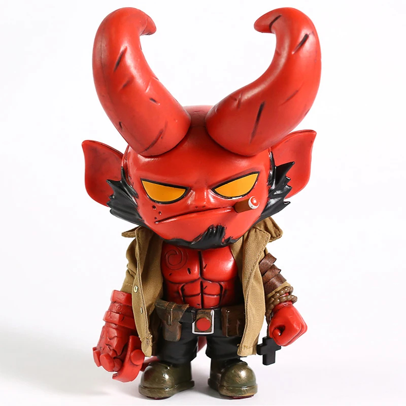 

18cm Anime Dark Horse Hellboy Q Version PVC Action Figure Collectible Model Toy Ornaments Gift
