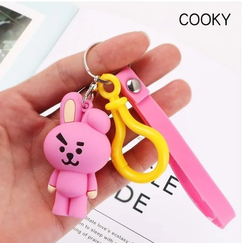 Фото Аниме Bt21 7 см Kpop мини-фигурка куклы украшения брелок Kawaii TATA CHIMMY креативные настольные аксессуары праздничные подарки №3