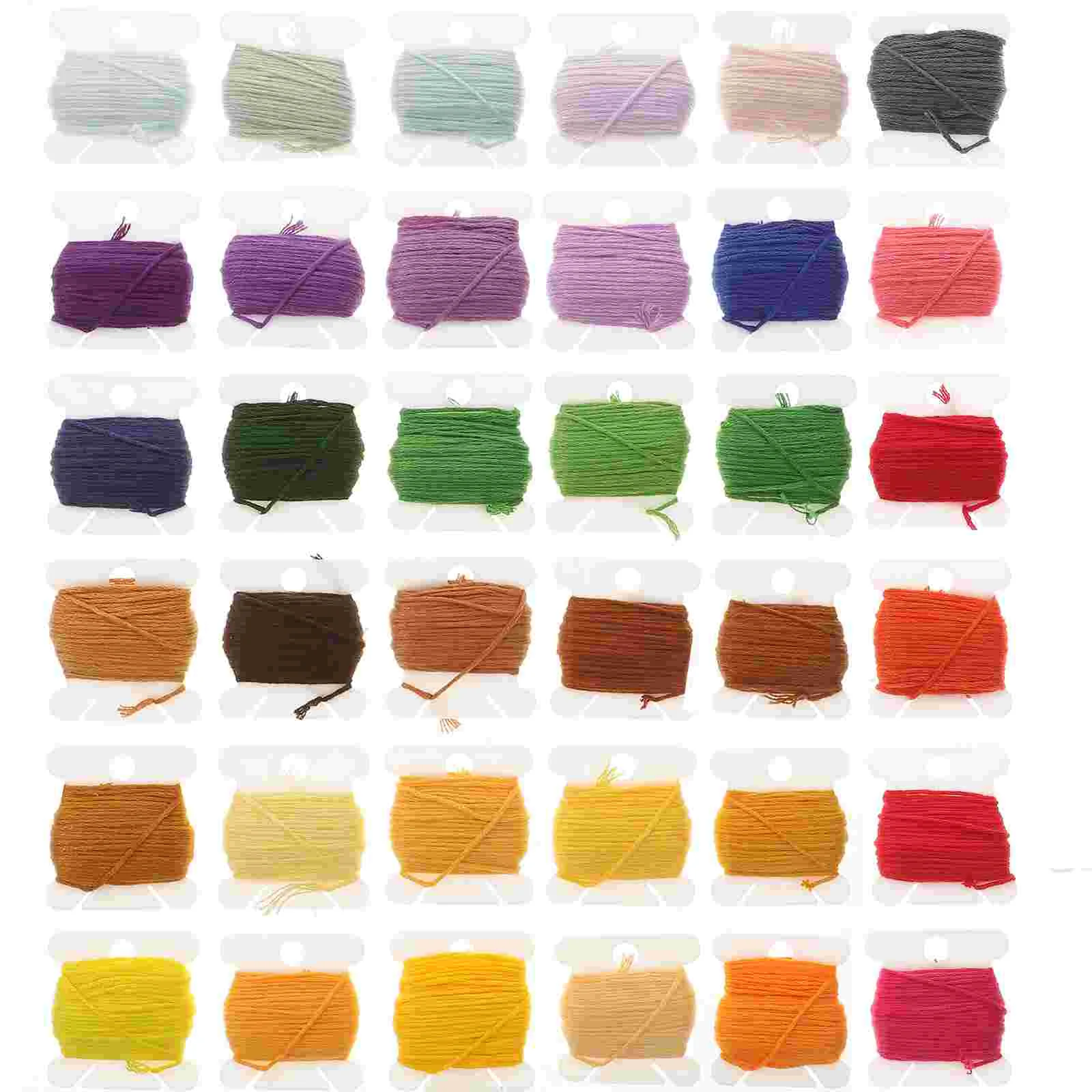

1 Pack Embroidery DIY Threads Sewing Threads Colored Crafts Embroidery Threads Tools(50 Colors)