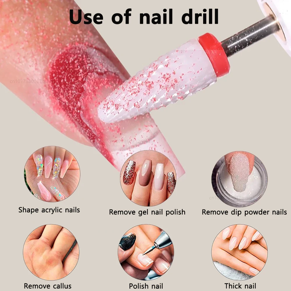 Электрический набор пилок для ногтей портативная электрическая дрель ручка