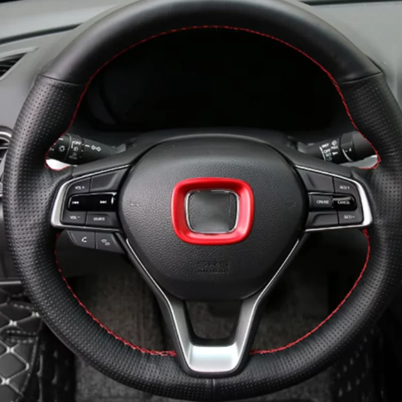 Накладка на руль автомобиля круг с блестками наклейка внутренний молдинг для Honda