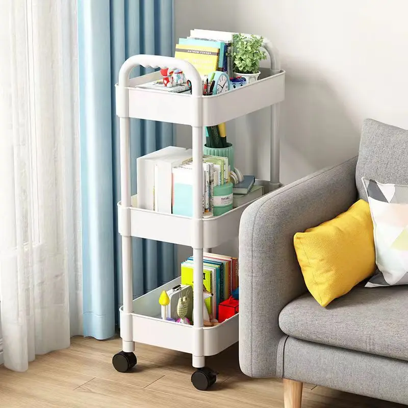 

Storage Rack Trolley Floor Kitchen Floor Bathroom Multi-layer Snacks Bedroom Bathroom Mobile Storage Rack