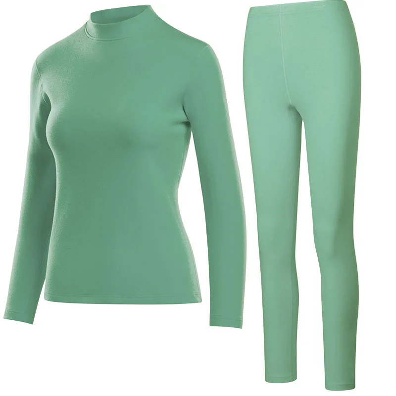 thermal underwear plush thickened pure cotton autumn clothes trousers women's suit autumn and winter bottoms leggings