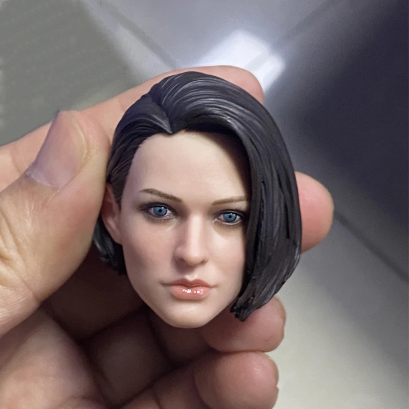 

1/6 Soldier Female SWAT Jill Valentine Head Sculpt Direct Vision Squint Head Carving Fit 12'' Action Figure Body Dolls In Stock