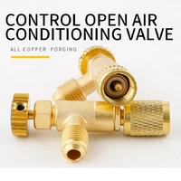 hot sale air conditioning refrigerant safety valve r410a r22 14 refrigeration charging safety liquid adapter hand tool parts