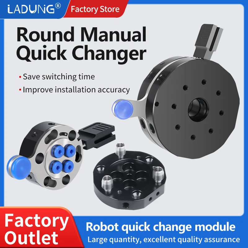 Фото Ручной быстросменный механизм Пневматический EOAT робота QC-G90 QC-G50 QC-R150K QC-G150 механическое крепление для рукоятки, быстросменный пистолет-диск №1