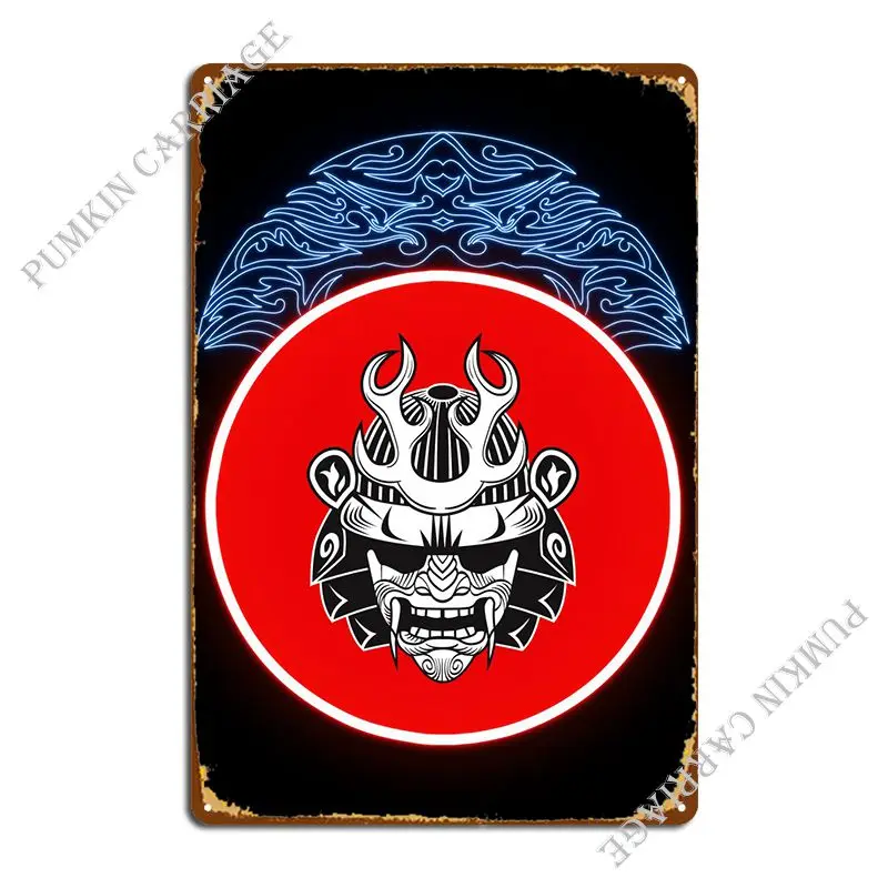 

Japan Samurai Metal Signs Garage Club Garage Create Sign Tin Sign Poster