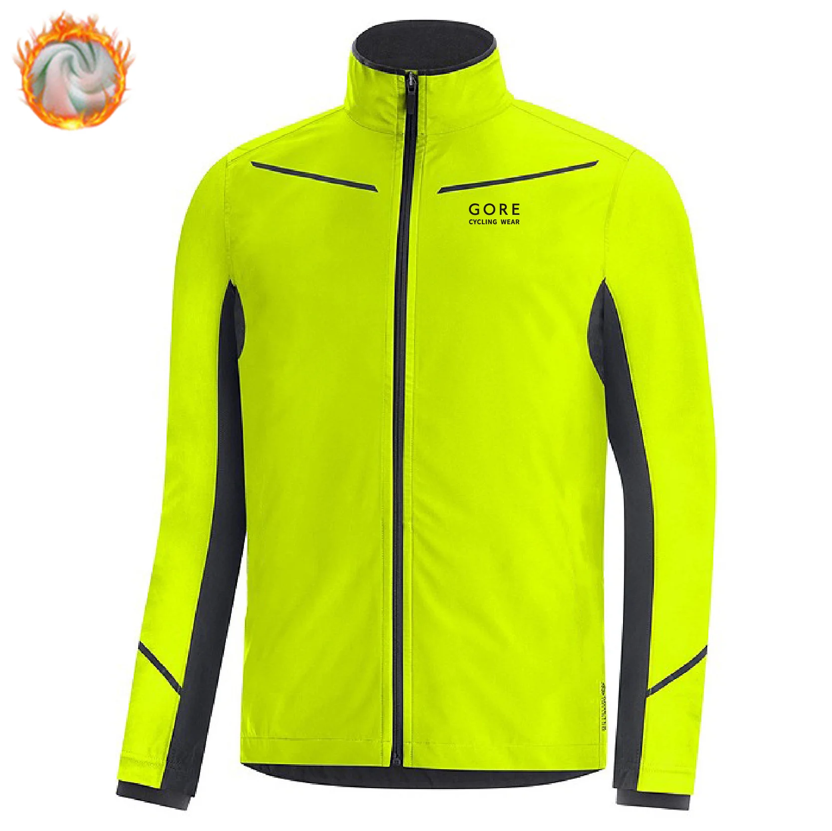 

GORE Cycling Wear Thermal Fleece Cycling Jacket Winter Long Sleeves Cycling Clothing Men Bicycle Culottes Mountain Bike Clothes