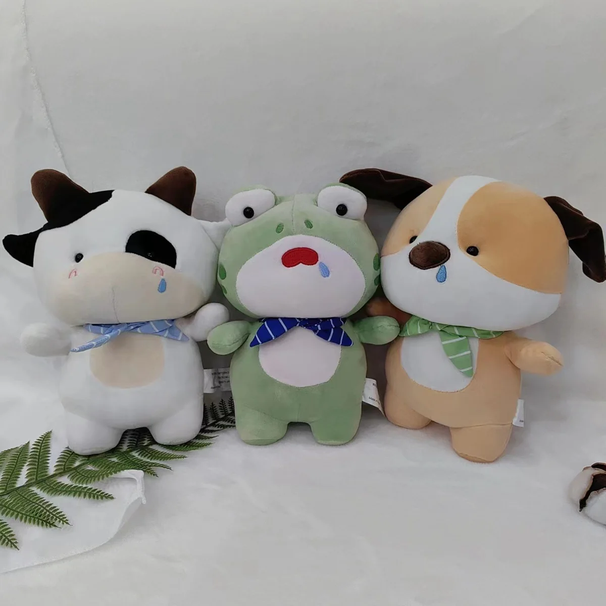 

Cartoon Cute Animal Dog Frog Cow Plush Toy Creative Kawaii Stuffed Animal Plushies Doll Kawaii Baby Kids Toys Room Home Decor