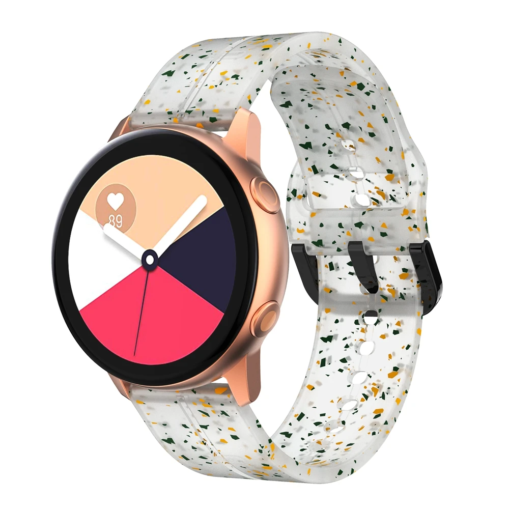 20m 22mm Sport Silicone Band For Samsung Watch Active2 44mm 40mm/Galaxy Watch3 45mm 41mm/Galaxy Watch 46mm 42mm/S3 Watchband