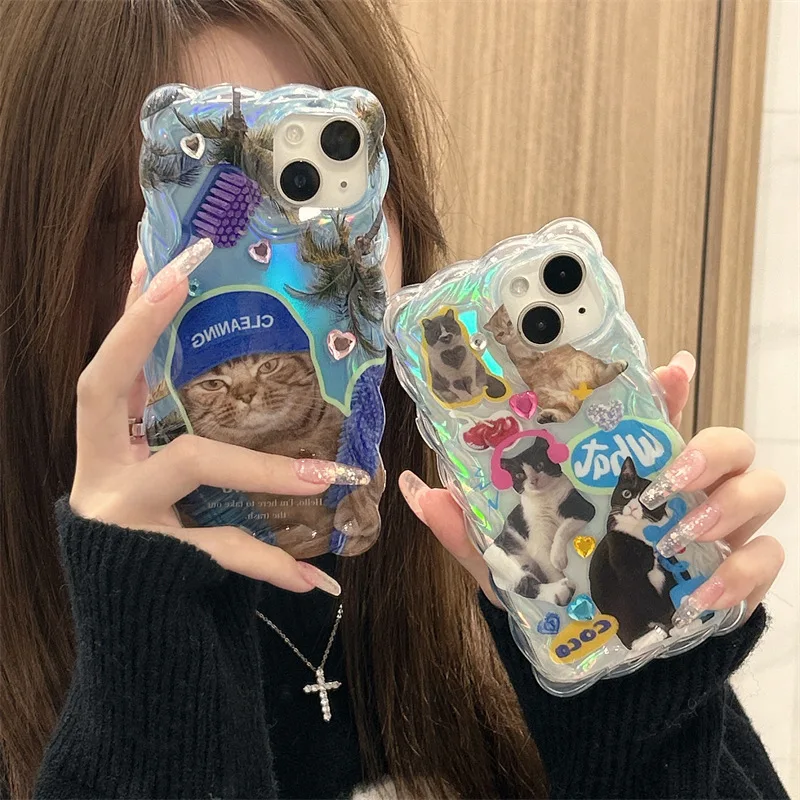 

Colorful Cute Pet Cat Phone Case Cover for IPhone 14 Plus 11 12 13 14 Pro Max Shockproof Cases for IPhone 14 Case