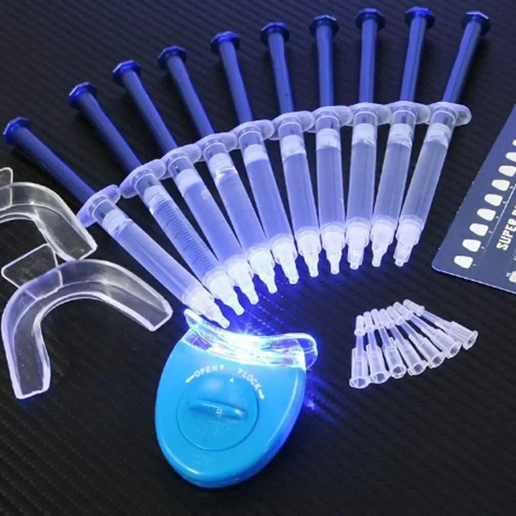 

Cold Light Tooth Whitening Kit LED Blue Tooth Whitening System 10 Oral Gel Kit Teeth Whitening Agent Tools