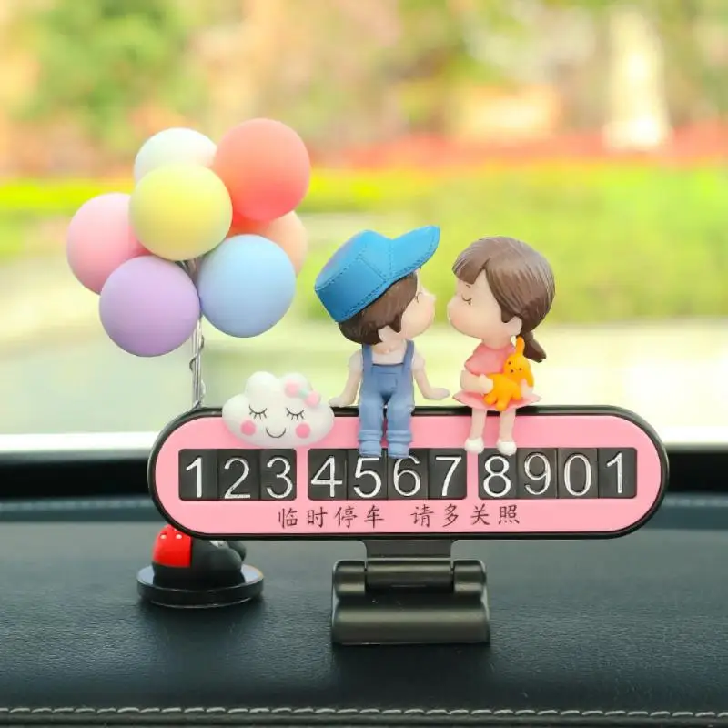 

New Car Cartoon Temporary Parking Card Creative Cute Parking Card Car Temporary Parking Card Phone Number Card Plate Stop Sign
